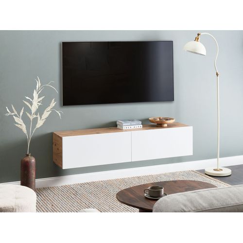 Meuble TV Mural Gladstone Marron/blanc