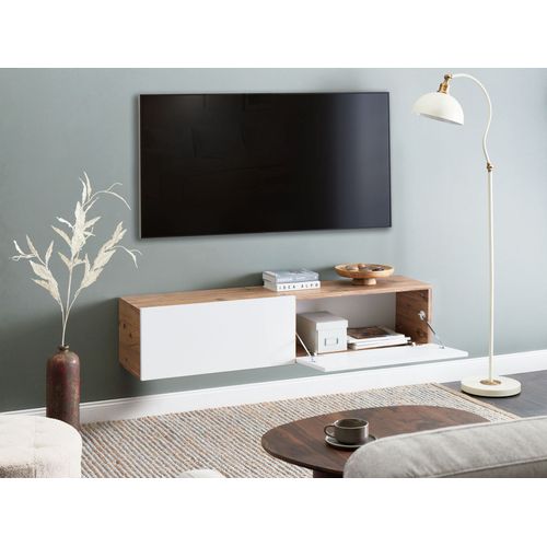 Meuble TV Mural Gladstone Marron/blanc