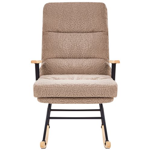 Fauteuil à Bascule Eskelin Bouclé Beige