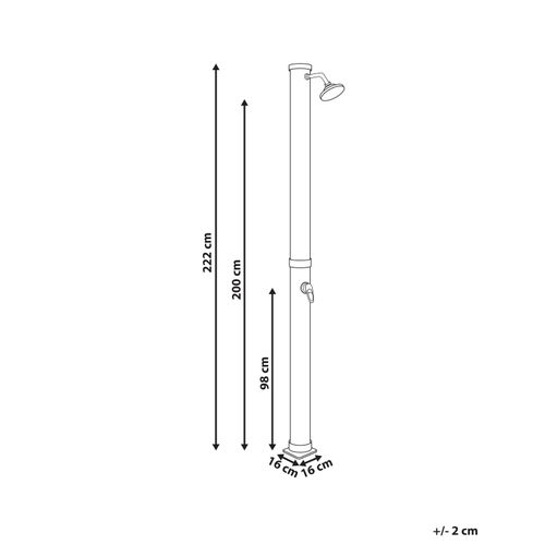 Douche D’extérieur Solaire Elqui Argenté
