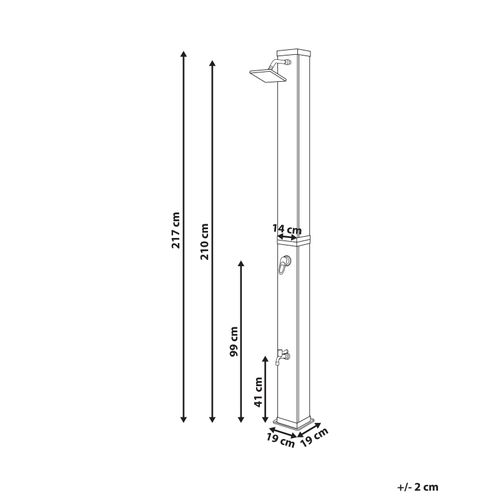 Douche D’extérieur Solaire Buenos Noir