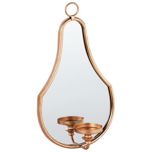 Bougeoir Mural Bazarnes Métal 45 Cm Doré