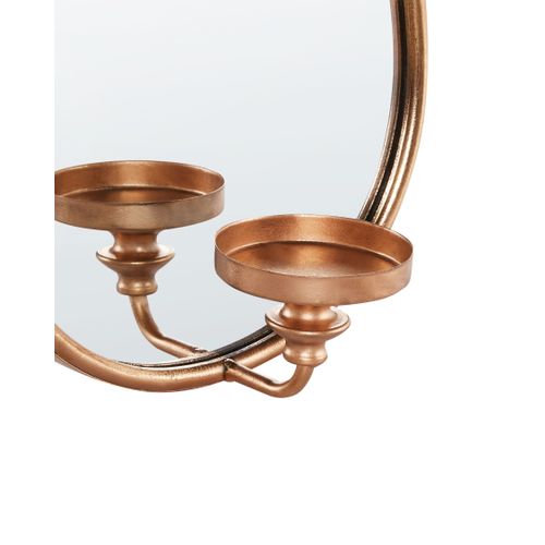 Bougeoir Mural Bazarnes Métal 45 Cm Doré