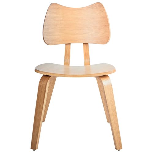 Lot De 2 Chaises De Salle à Manger Diana Bois Marron Clair