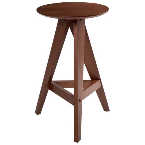 Lot De 2 Tabourets De Bar Aroma Bois Marron Foncé