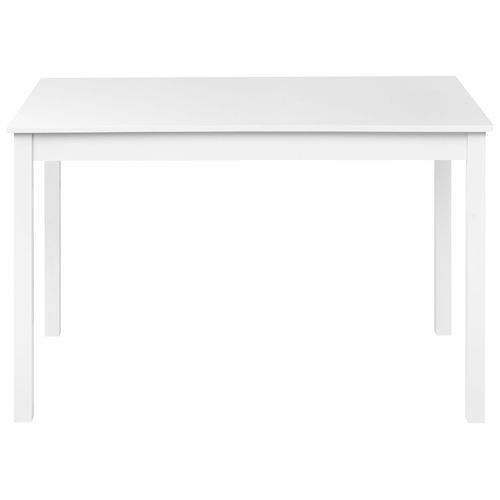 Table De Repas Barlee Blanc 120 Cm 75 Cm Bois De Peuplier