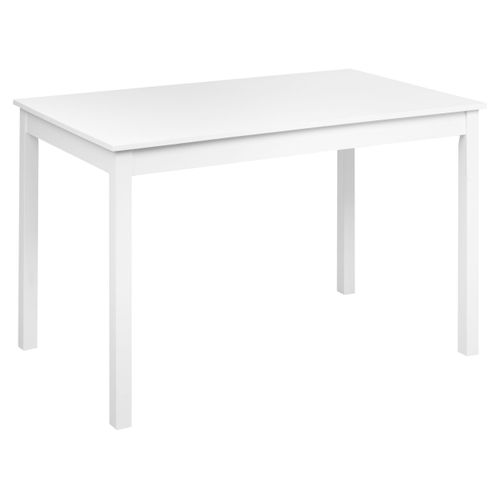 Table De Repas Barlee Blanc 120 Cm 75 Cm Bois De Peuplier
