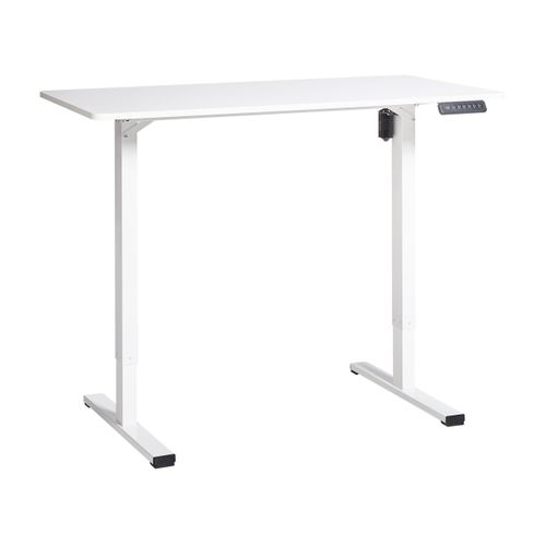 Bureau Réglable En Hauteur Électriquement Tavares Blanc 120 Cm 60 Cm