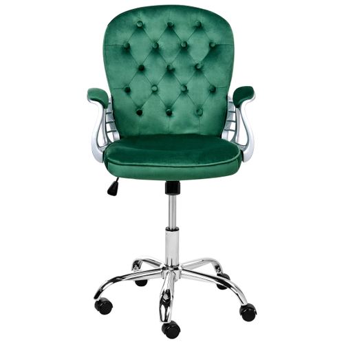 Chaise De Bureau Princess Velours Vert