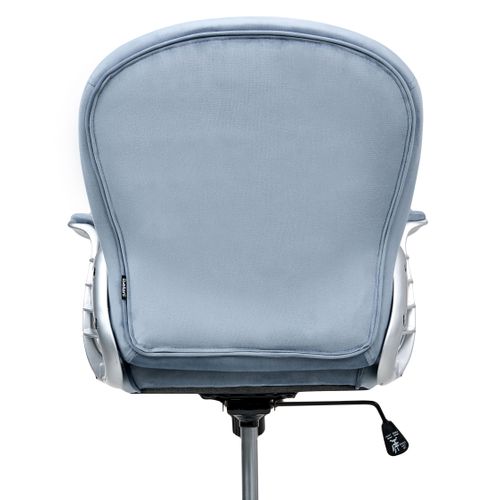 Chaise De Bureau Princess Velours Bleu Clair