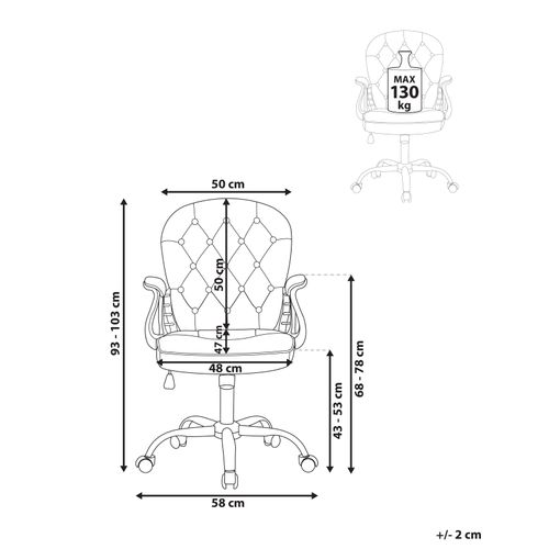 Chaise De Bureau Princess Velours Bleu Clair