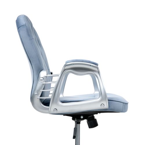 Chaise De Bureau Princess Velours Bleu Clair