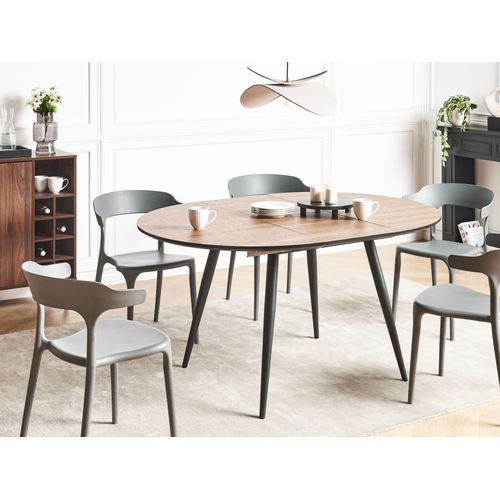 Table De Salle à Manger Extensible Seniac Marron 110/150 Cm 112 Cm