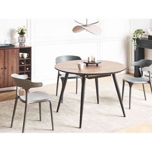 Table De Salle à Manger Extensible Seniac Marron 110/150 Cm 112 Cm