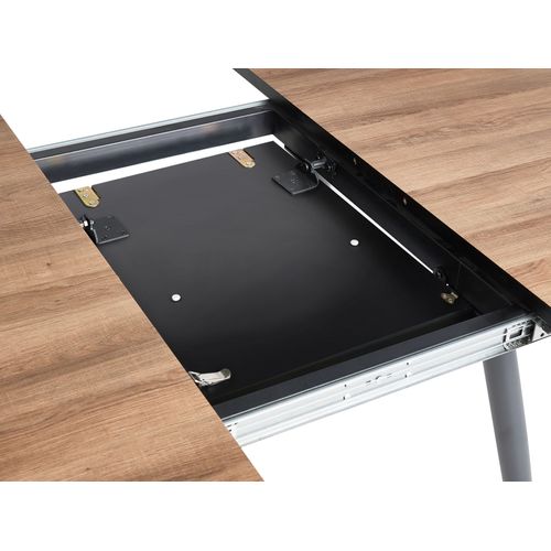 Table De Salle à Manger Extensible Seniac Marron 110/150 Cm 112 Cm