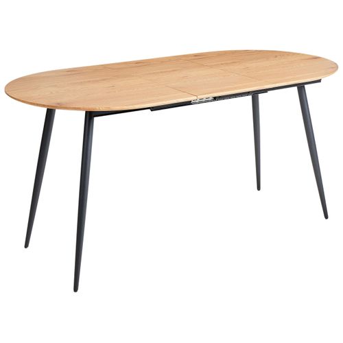 Table De Salle à Manger Extensible Clavet Marron Clair 120/160 Cm 80 Cm