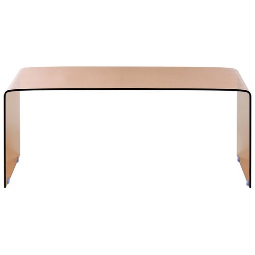 Table Basse Kendall Verre De Sécurité Marron