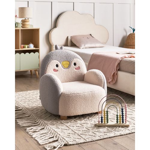 Fauteuil Pour Enfants Pingouin Hervik Bouclé Gris