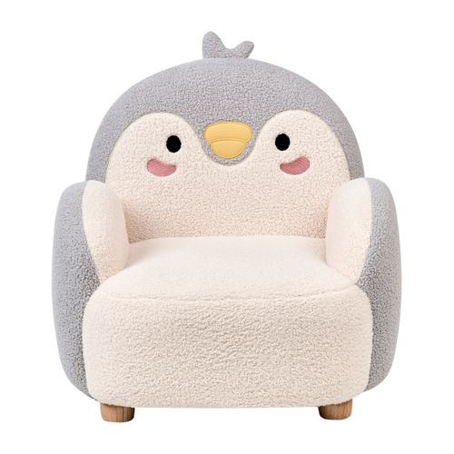 Fauteuil Pour Enfants Pingouin Hervik Bouclé Gris