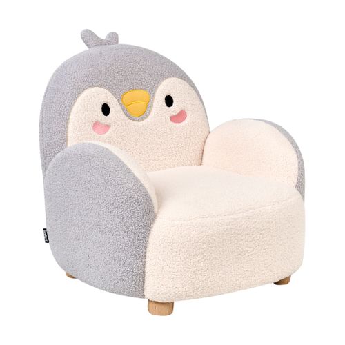Fauteuil Pour Enfants Pingouin Hervik Bouclé Gris