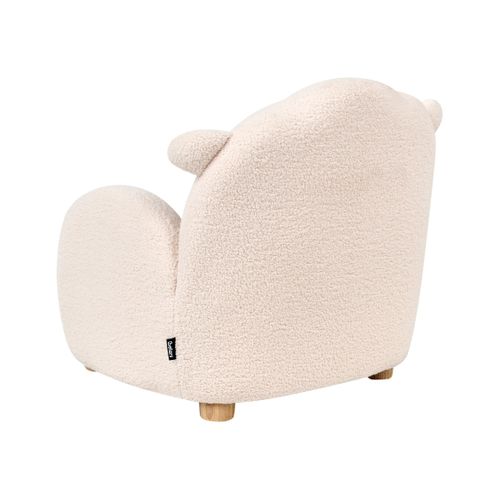 Fauteuil Pour Enfants Mouton Ula Bouclé Blanc Cassé