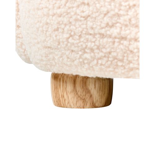 Fauteuil Pour Enfants Mouton Ula Bouclé Blanc Cassé