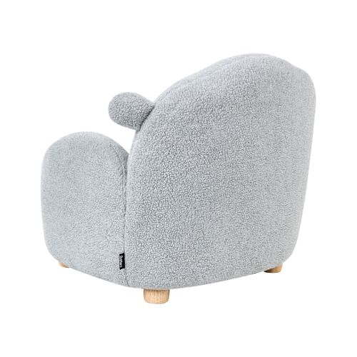 Fauteuil Pour Enfants Mouton Ula Bouclé Gris