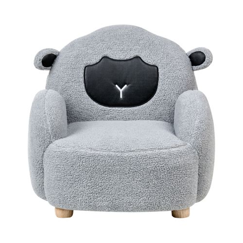 Fauteuil Pour Enfants Mouton Ula Bouclé Gris