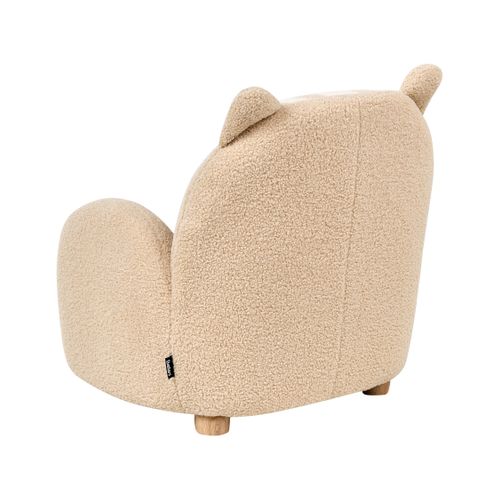 Fauteuil Pour Enfants Chat Zoar Bouclé Beige