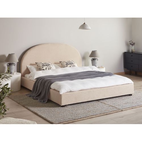 Lit à Eau Bouclé Vaucluse 180 X 200 Cm Beige