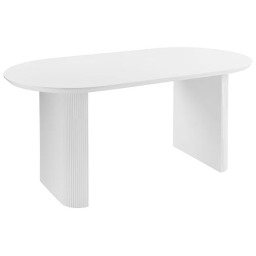 Table De Repas Moberly Blanc 180 Cm 90 Cm