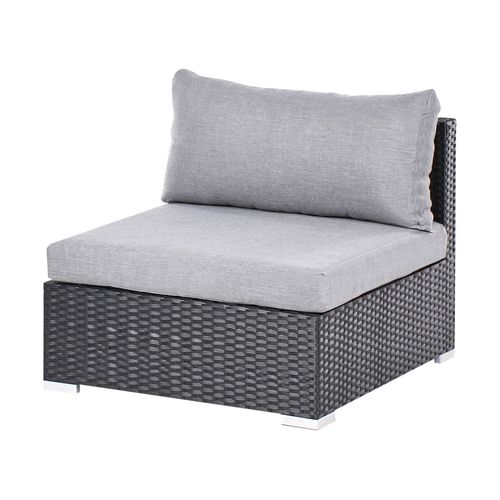 Ensemble De Canapés D'angle De Jardin 4 Places Sano Côté Gauche Noir