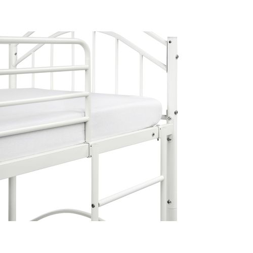 Lit Superposé Métal Chartres 90 X 200 Cm Blanc