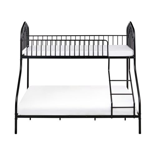 Lit Superposé Métal Chamonix 90/140 X 200 Cm Noir