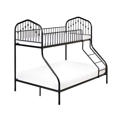 Lit Superposé Métal Chamonix 90/140 X 200 Cm Noir
