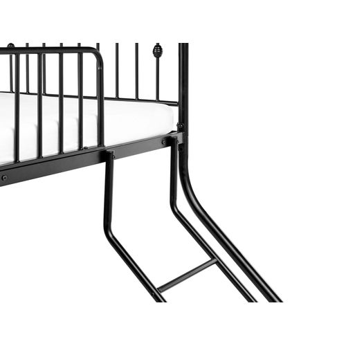 Lit Superposé Métal Chamonix 90/140 X 200 Cm Noir