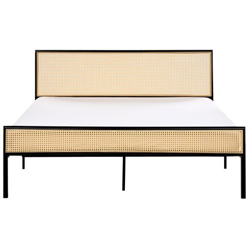 Lit Avec Sommier Avanton 160 X 200 Cm Noir