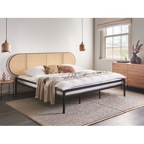 Lit Avec Sommier Boulin 180 X 200 Cm Noir