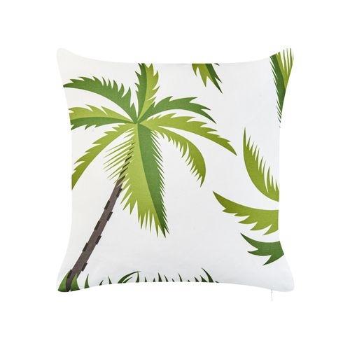 Lot De 2 Coussins D'extérieur Seaside Motif De Plante 45 X 45 Cm Vert