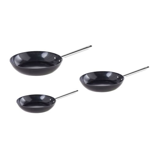 Ensemble De 3 Poêles à Frire Elite Pro Noir