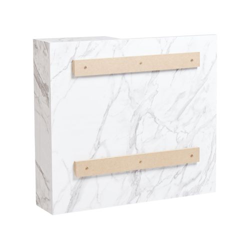 Armoire De Toilette Murale Joinville 60 Cm 54 Cm Marbre Blanc