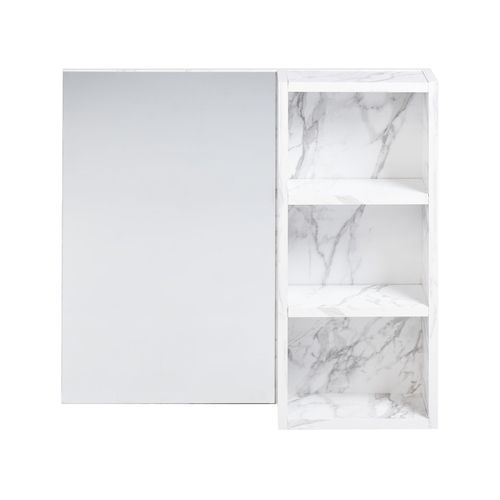 Armoire De Toilette Murale Joinville 60 Cm 54 Cm Marbre Blanc