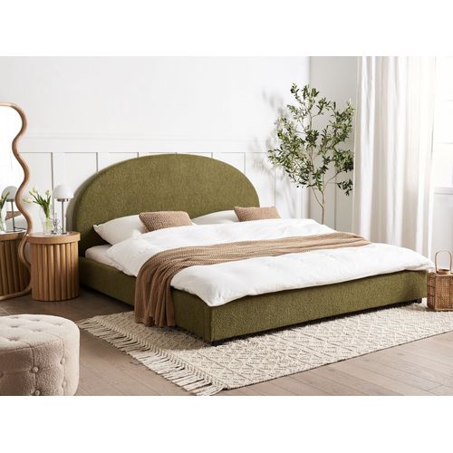 Lit à Eau Bouclé Vaucluse 180 X 200 Cm Vert Olive