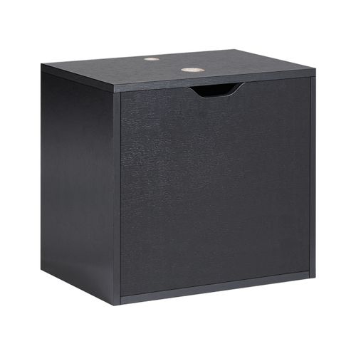 Meuble Lavabo Mural Suzano 45 Cm Noir