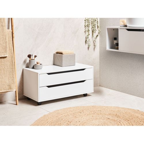 Meuble Haut Osasco Avec Roues 80 Cm Blanc