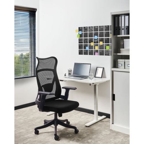 Chaise De Bureau Bard Tissu Noir