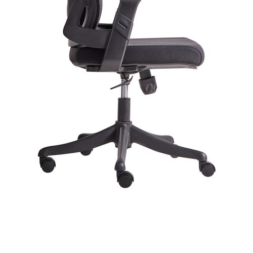 Chaise De Bureau Bard Tissu Noir