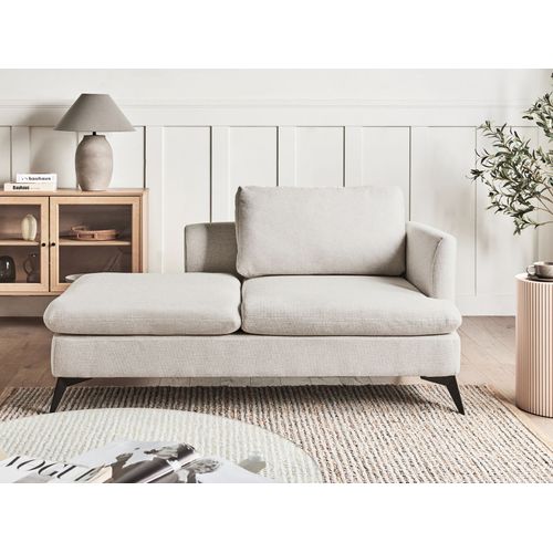 Chaise Longue Côté Droit Sievoz Tissu Beige Clair