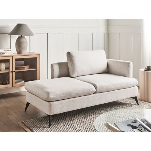 Chaise Longue Côté Droit Sievoz Tissu Beige Clair