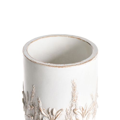 Cache-pot Sur Pied Preweza 23 Cm Blanc Cassé